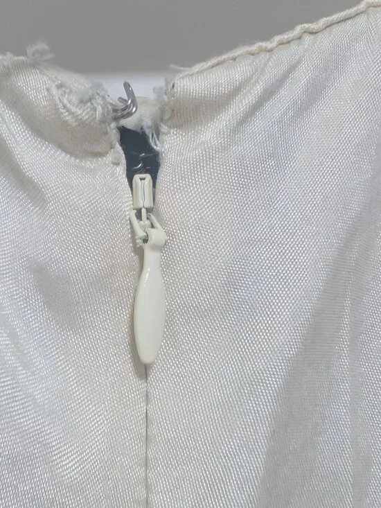 Zara | Strapless Lyocell Wide Leg Romper In Champagne - Picture 9 of 14